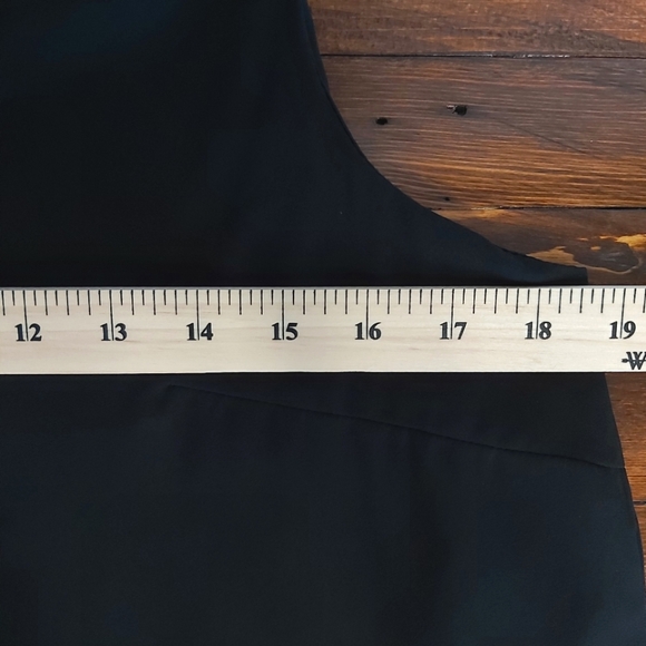 Ava & Viv blouse womens plus v-neck sheer elegant fly-away panels sleeveless - Picture 5 of 7